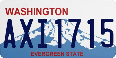 WA license plate AXI1715