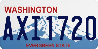 WA license plate AXI1720