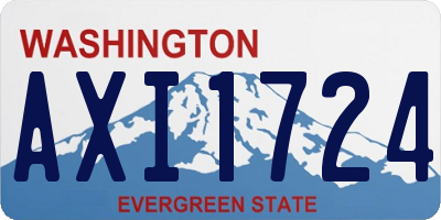 WA license plate AXI1724