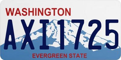 WA license plate AXI1725