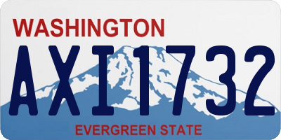 WA license plate AXI1732