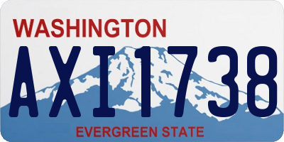 WA license plate AXI1738
