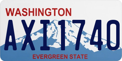 WA license plate AXI1740