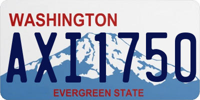 WA license plate AXI1750