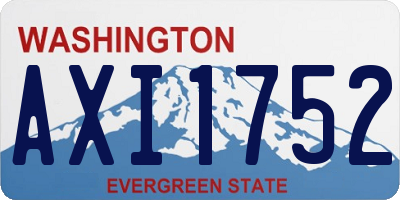WA license plate AXI1752