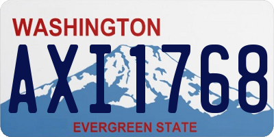 WA license plate AXI1768