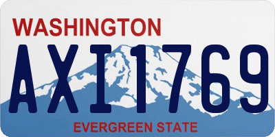 WA license plate AXI1769