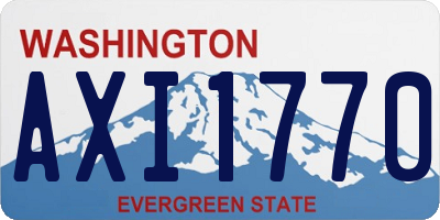 WA license plate AXI1770