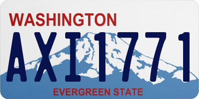 WA license plate AXI1771