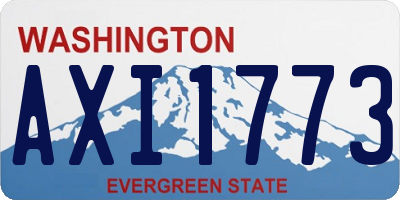 WA license plate AXI1773