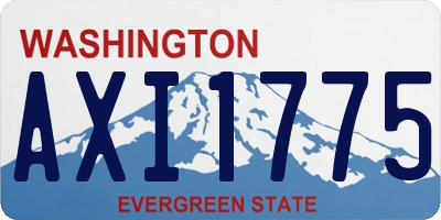WA license plate AXI1775