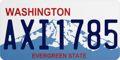 WA license plate AXI1785