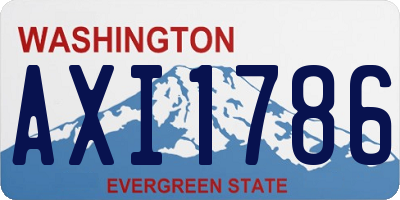 WA license plate AXI1786