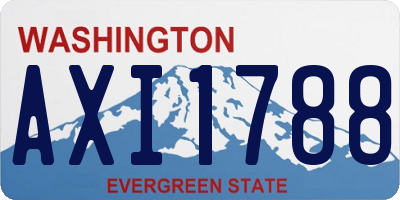 WA license plate AXI1788