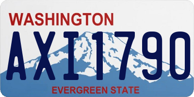 WA license plate AXI1790