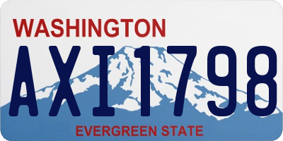 WA license plate AXI1798