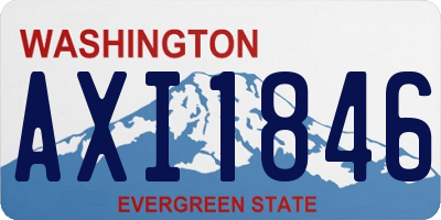 WA license plate AXI1846