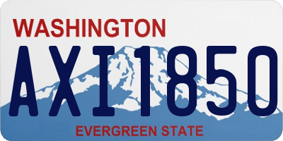 WA license plate AXI1850