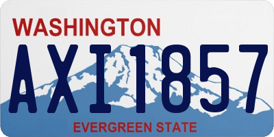 WA license plate AXI1857