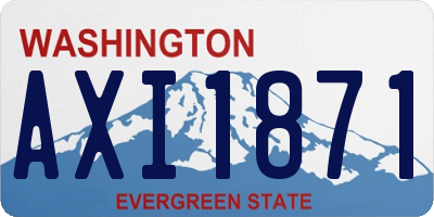 WA license plate AXI1871