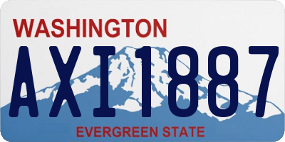 WA license plate AXI1887