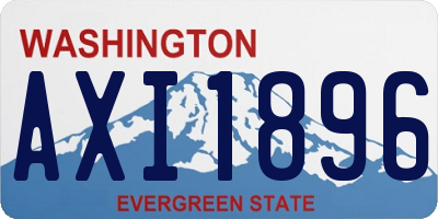 WA license plate AXI1896
