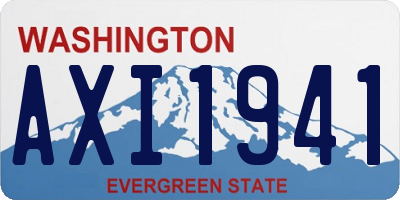 WA license plate AXI1941