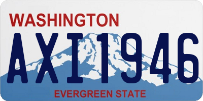 WA license plate AXI1946