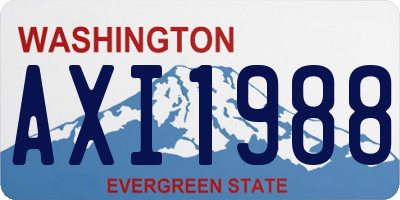 WA license plate AXI1988