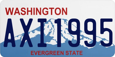 WA license plate AXI1995