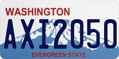 WA license plate AXI2050