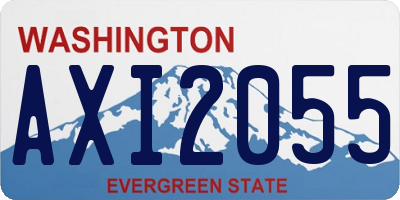 WA license plate AXI2055