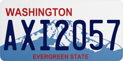 WA license plate AXI2057