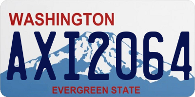 WA license plate AXI2064