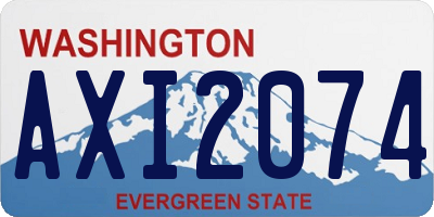 WA license plate AXI2074