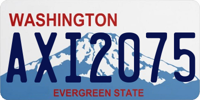 WA license plate AXI2075