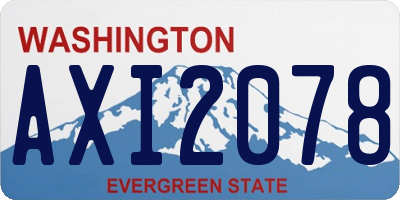 WA license plate AXI2078