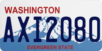 WA license plate AXI2080