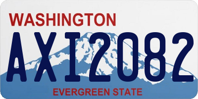 WA license plate AXI2082