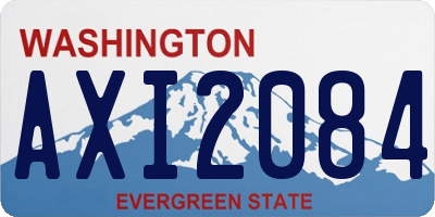 WA license plate AXI2084
