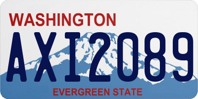 WA license plate AXI2089