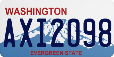 WA license plate AXI2098