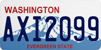 WA license plate AXI2099