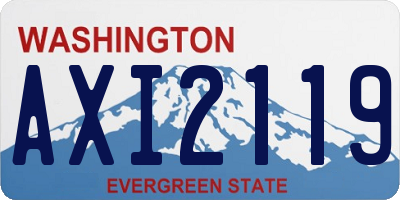 WA license plate AXI2119