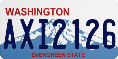 WA license plate AXI2126
