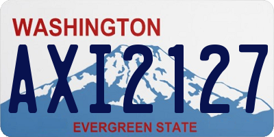 WA license plate AXI2127