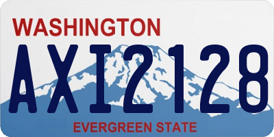 WA license plate AXI2128