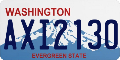 WA license plate AXI2130
