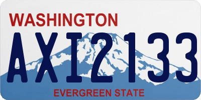 WA license plate AXI2133