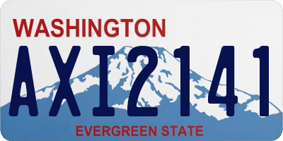WA license plate AXI2141